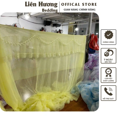 Màn túi nhựa hoa chống muỗi cửa 1 dày dặn, kích thước 1m6-2m2, giảm giá 131.875₫