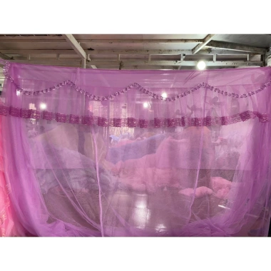 Màn túi nhựa hoa chống muỗi cửa 1 dày dặn, kích thước 1m6-2m2, giảm giá 131.875₫