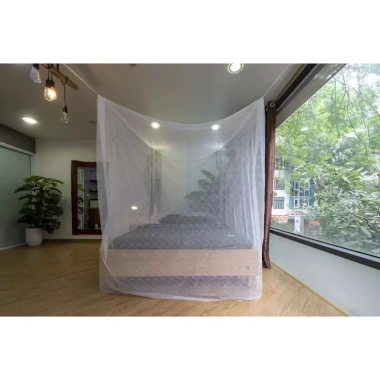 Màn tủyn 1.8x2m hoa trắng - Giá chỉ 172.800đ, chất liệu bền, thiết kế tinh tế