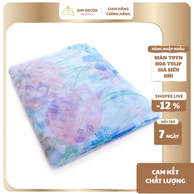Màn tuyn hoa chống muỗi cửa & không cửa, mùng nhiều màu Việt Nam - AMI.Decor 45k
