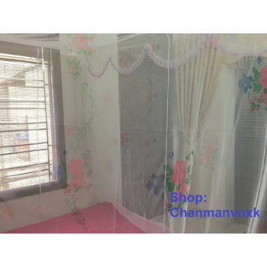 Màn tuyn hoa không cửa và có cửa đa kích cỡ 1.6-4m - Giá chỉ 115k (tiết kiệm 31k)