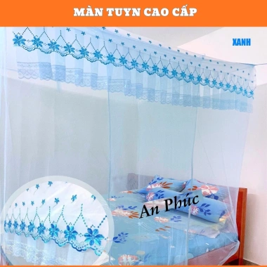 Màn Tuyn Ren Hoa 4 Góc Tiện Lợi - Chống Muỗi Thái Lạnh Cao Cấp Giá 86k 2
