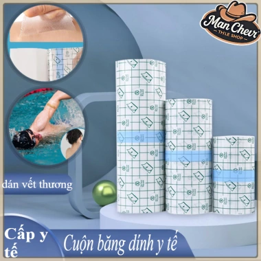 MANCHER băng dính y tế chống thấm nước - Dán vết thương, bảo vệ hiệu quả, dễ dùng