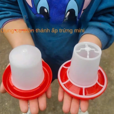 Máng Ăn Gà Rutin Bình Nước cho Gà Con và Chim Cút, Chất liệu bền, Giá 28.352 VND