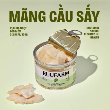 Mãng cầu xiêm sấy dẻo RUUFARM - Hạt ngọt thơm, giòn tan, giảm còn 89.000đ