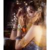 Mạng che mặt cổ phong phối hạt tua rua thả dài quyến rũ - Mẫu cosplay đơn giản 6