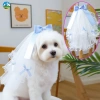 Mạng che mặt cưới cho thú cưng mèo chó - Trang phục công chúa chụp hình đa dạng