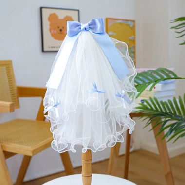 Mạng che mặt cưới cho thú cưng mèo chó - Trang phục công chúa chụp hình đa dạng