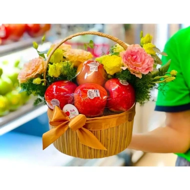 Màng co 10C 60x60 bọc giỏ hoa quả, giỏ quà Tết, hàng ép vòm đẹp, loại 1, chỉ 35.000 VND