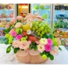 Màng co 10C 60x60 bọc giỏ hoa quả, giỏ quà Tết, hàng ép vòm đẹp, loại 1, chỉ 35.000 VND 10