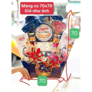 Màng co 1kg bọc giỏ quà Tết 2.026, giỏ hoa quả, khay gỗ trong suốt - Loại 1 dày dặn, tiện lợi, giá 45.999đ 8