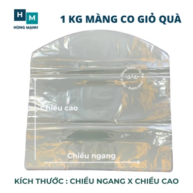 Màng co 1kg bọc giỏ quà Tết đa kích thước, giá ưu đãi 88k, chất lượng cao 2