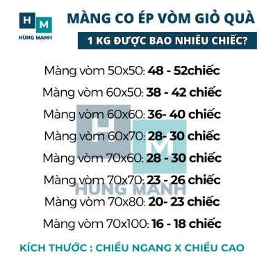 Màng co 1kg bọc giỏ quà Tết đa kích thước, giá ưu đãi 88k, chất lượng cao 4
