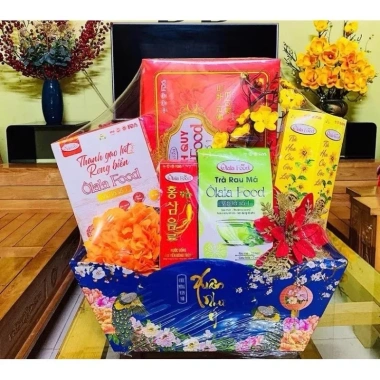 Màng co bọc giỏ quà Tết, khay thuyền, khay gỗ, bọc trái cây - Chỉ 28.500đ