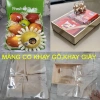 Màng co khay gỗ đóng hộp quà Tết 20 túi - Giá chỉ 65.000đ, sang trọng, tiện lợi