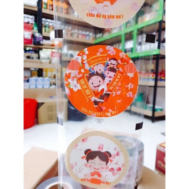 Màng dập cốc trà sữa logo TẾT 2.400 cốc/cuộn - Giá chỉ 148.000₫, giảm mạnh so với 183.520₫