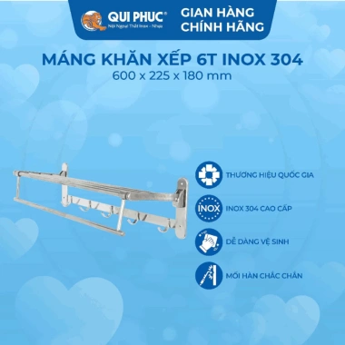 Máng Khăn Xếp DELI Qui Phúc Inox 304 Không Gỉ – Móc Treo Tiện Lợi, Nhà Tắm 386.220₫ 5 Máng Khăn Xếp DELI Qui Phúc Inox 304 Không Gỉ – Móc Treo Tiện Lợi, Nhà Tắm 386.220₫ 5