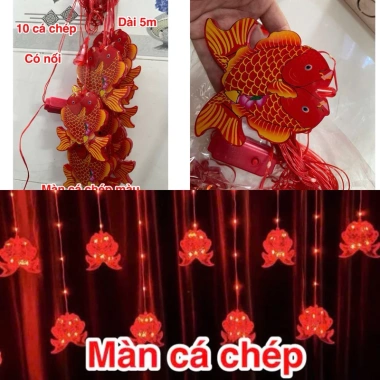 Màng lồng đèn LED 4m chữ Phúc đỏ, có phích nối, decor lễ Tết, giá 140.000₫ 8