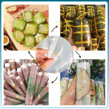 Màng nilon 500g‑1Kg đa năng, gói chả lụa, nem chua, gỏi cuốn, bì cuốn – 45.000đ 6