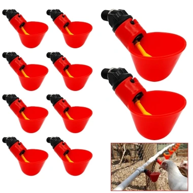 Máng Nước Nhỏ Cho Gia Cầm Chim Non, Gắn Xô Đường Ống Tự Động, Tiết Kiệm Chi Phí, Chỉ 10.000đ 5