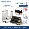 Màng PE quấn hàng khổ 50cm màu đen trắng 2kg/4kg - Giá ưu đãi 99.000đ (đã bao VAT)