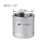 Măng sông inox 304 kết nối ren DN8-DN32, phi 13-42, giá chỉ 19.000₫ 10