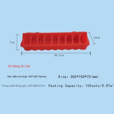 Máng Thức Ăn Gà Rutin - Dễ Dàng Cho Chim Cút, Gà Con, Gà Khay, Tiết Kiệm Đến 15% 9