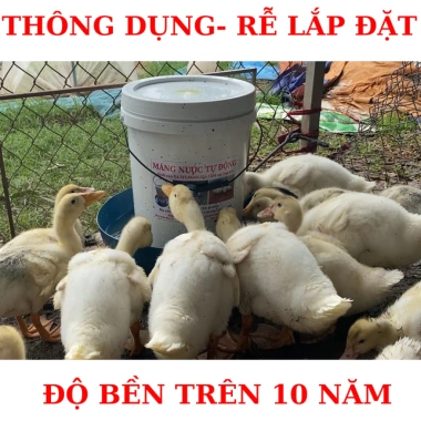 Máng uống nước tự động siêu bền cho Ngan, Vịt, Gà - Giá chỉ 35.000đ, khuyến mãi