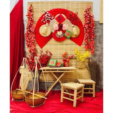 Mành giá rẻ 1,6x1,9m & 1,5x1,9m - Phông trang trí Tết, che nắng mưa tiện lợi, chỉ 80k