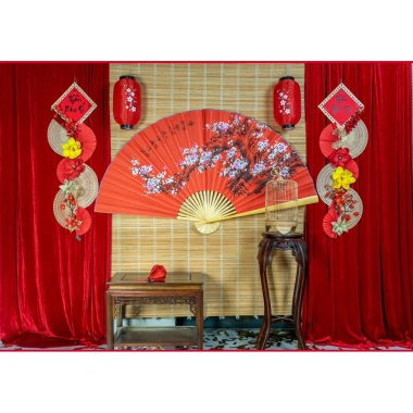 Mành giá rẻ 1,6x1,9m & 1,5x1,9m - Phông trang trí Tết, che nắng mưa tiện lợi, chỉ 80k