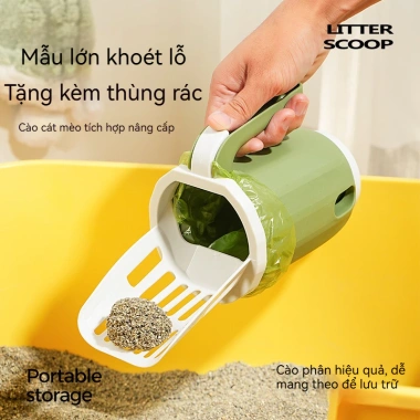 Mảnh Mang Theo Thùng Rác Mèo Xẻng Vệ Sinh Picker Shit Tiện Dụng Thực Tế