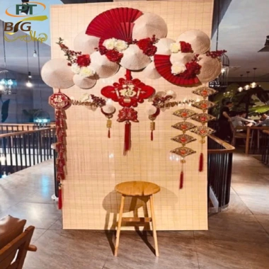 Mành Tăm Trắng 1,8m-3m Backdrop Trung Thu, Cưới Hỏi, Trang Trí Tết, 325k 3