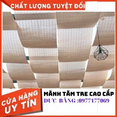Mành tăm trang trí Tết 40-60cm - Rèm decore, background tre trúc thả trần, giá 55.000đ