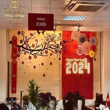 Mành tăm trang trí Tết KT 1,4x2m/3m – Phông nền chụp ảnh tiệc cưới, giá chỉ 215.000 VNĐ