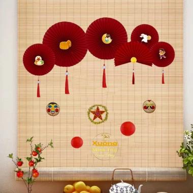 Mành Tăm Trúc 1,2m x 2m/3m - Phông nền Trang trí Trung Thu, Cưới, Tết, Giảm giá 170k