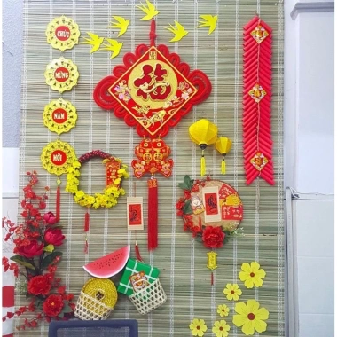Mành tăm trúc & cọ 1,6x1,9m - Trang trí Tết 2.026, che nắng, giá chỉ 80.000đ