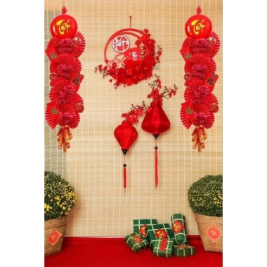 Mành tăm trúc & cọ 1,6x1,9m - Trang trí Tết 2.026, che nắng, giá chỉ 80.000đ