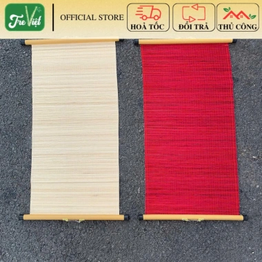 Mành tre 30x60-30x90cm dán câu đối, vẽ tranh, decor Tết có ống treo - Giá ưu đãi 39.000đ