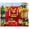 Mành tre đỏ 1.6x2m - Phông nền Trang trí Tết, Giá ưu đãi 140.000 VND 2