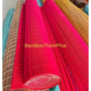 Mành tre đỏ 1.6x2m - Phông nền Trang trí Tết, Giá ưu đãi 140.000 VND 7