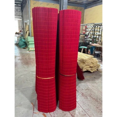 Mành tre đỏ 1.6x2m - Phông nền Trang trí Tết, Giá ưu đãi 140.000 VND 9