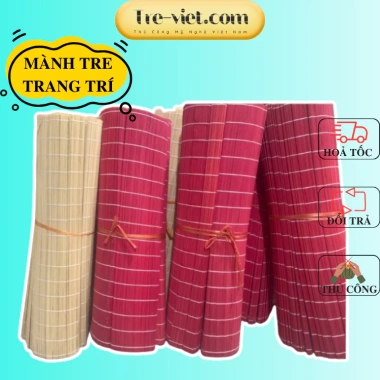 Mành tre khổ lớn 1m-1m5 - Trang trí Tết, treo tường, trần nhà, giảm giá 79k