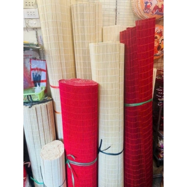 Mành tre nhiều màu khổ 30-60cm - Rèm tre decor Tết, trải bàn ăn, giá 29.000đ 2