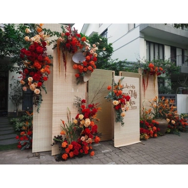Mành tre rèm tăm đặt kích thước, thả trần - che bàn thờ, trang trí Tết, 42.000 VND 4