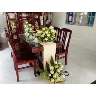 Mành tre rèm tăm đặt kích thước, thả trần - che bàn thờ, trang trí Tết, 42.000 VND 7