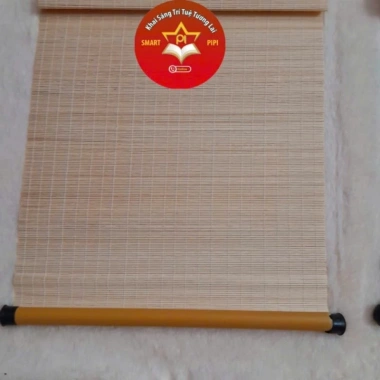 Mành tre trang trí Tết 30x90cm câu đối mộc mịn quà Tân Gia sinh nhật treo 6