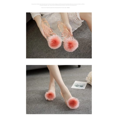 MANXIXI Sandals Bohemian Nữ Gợi Cảm Đế Hairball Inlay Jelly 35-40 - Giá 129k 7
