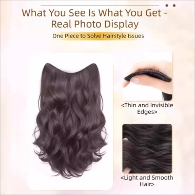 MAOYE66SY Kẹp Tóc Xoăn Dài 20 inch Hình Chữ U Ánh Sáng Vô Hình - Giá 149.040đ
