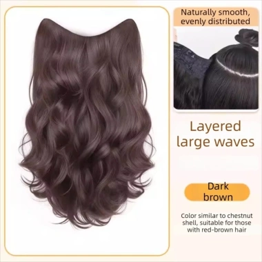 MAOYE66SY Kẹp Tóc Xoăn Dài 20 inch Hình Chữ U Ánh Sáng Vô Hình - Giá 149.040đ