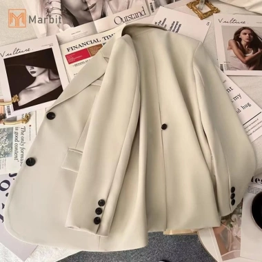 Marbit Blazer Nữ Hàn Quốc Công Sở - Áo Khoác Ngoài Đơn Ngực, Giá 275.292₫
